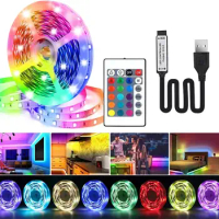 LED Strip Lights 5V, USB Powered Led Strip Lights for TV 32-100inch, RGB Color Changing Lights with Remote LED TV Backlight