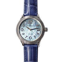 【REVUE THOMMEN 梭曼】經典自動機械女腕錶 珍珠母貝錶盤x皮帶/34mm(12500.2535)