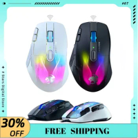 ROCCAT KONE XP Air Gaming Mouse RGB Three-mode Fast Charging Base 2.4G Wireless Bluetooth Ergonomics Mouse Computer Accessories