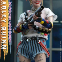 Hot Toy MMS566 1/6 Ugly Harley Quinn Caution Tape Jacket Edition Action Figure Model Toys In Stock