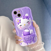Sanrio Cute Cartoon Hello Kitty Protective Phone Case for iPhone 16 15 14 13 12 11 Pro Max 16 15 14 