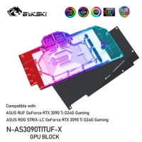 Bykski Computer Water Cooler for ASUS TUF Geforce RTX 3090Ti O24G GAMING Card Cooling Block with Back Plate,N-AS3090TITUF-X
