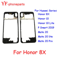 Front Bezel For Huawei Honor 8X Honor 10 Lite P Smart 2019 Mate 20 lite Mate 20 Pro LCD Middle Frame Holder Housing Repair Parts