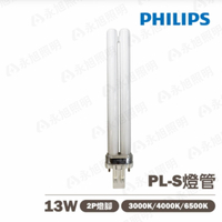 【飛利浦】PL-S 13W 2P 緊密型燈管 排油煙機/檯燈適用〖永光照明〗PH-13WPLS%2P