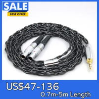 99% Pure Silver Palladium Graphene Floating Gold Cable For Focal Utopia Fidelity Circumaural Headphone LN008354