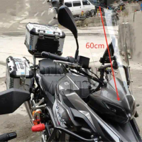 New Motorcycle Accessories 60CM/55CM/50CM Motorcycle Wind Deflectors Windshield Windscreen for Benelli TRK251 TRK 251