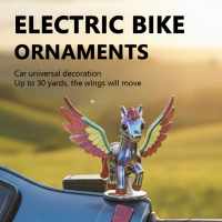 Dynamic Electric Bike Decoration Cycling Gear Creative Suspension Helmet Decor Weatherproof Horse Ha
