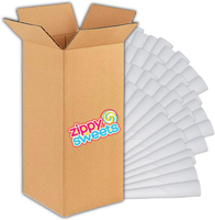 Zippy Sweets - 200 Pack Cotton Candy Cones - Heavy Duty Paper Sticks Sturdy Triple Wrapped Handle St