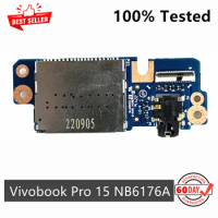 Original For ASUS Vivobook Pro 15 Laptop USB Card Reader IO Board Audio Board NB6176A K6502 K6602