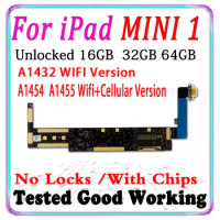 A1432 WLAN A1454 A1455 Wifi Cellular Original boards For iPad MINI 1 Motherboard For iPad MINI 1 Logic boards with IOS System