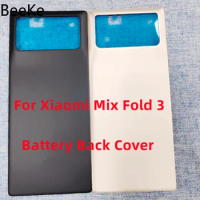 Original Replace For Xiaomi Mix Fold 3 Battery Back Cover Glass Housing Rear Door Lid Shell Case 2308CPXD0C Fold3 Repair Part