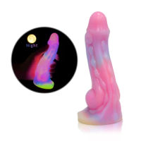 Silicone Realistic Dildo Luminous Monster Dildo Prostate Massager Big Butt Plug Anal Dildo Strong Sucker Anal Sex Toys For Women