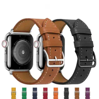 Leather strap for Apple watch band 44mm 40mm 45mm 41mm 38mm 42mm Single tour watchbands bracelet iWatch series 5 8 3 6 se 7 band