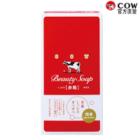 (任選)日本牛乳石鹼 牛乳香皂 玫瑰滋潤90g(紅盒) 3入組