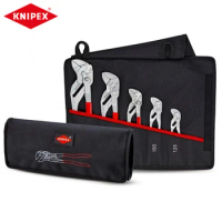 KNIPEX 00 19 55 S4 5Pc Pliers Wrench Set In Tool Roll from 125 to 300mm