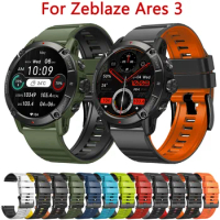 Silicone Watch Strap For Zeblaze Ares 3 Band 24mm Bracelet For Zeblaze Ares 3 Smartwatch Watchband Accessories Easyfit Correa