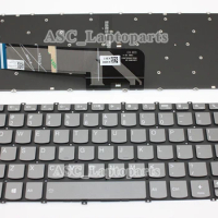 New US QWERTY Keyboard For LENOVO IdeaPad 5-14IIL05 5-14ARE05 5-14ITL05 YOGA 7-14ITL5 7-14ARE05 Gray Black, BACKLIT
