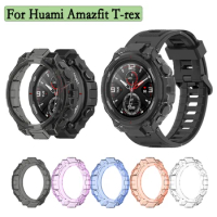 For Huami Amazfit T-rex Watch Shell Soft Clear Screen Protector Case High Quality TPU Transparent Cover Hollow