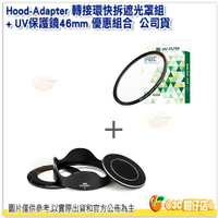 STC Hood-Adapter 轉接環 快拆 遮光罩組 公司貨 for SONY RX100 系列 + UV保護鏡46mm 優惠組合 適 RX100M6