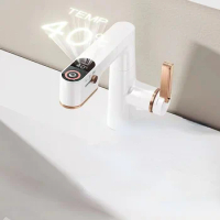 Lifting Spray Pull Type Cold&amp;Hot Faucet Multi Function Water Outlet Mode Bath Cabinet Copper Faucets