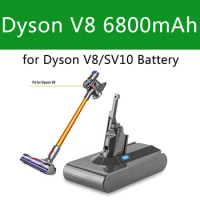Dyson V8 battery 6800mAh 21.6V battery For Dyson V8 Battery Absolute Animal Li-ion Vacuum Cleaner Rechargeable BATTERY SV10