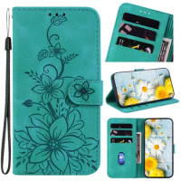 Flip Leather Case Embossed Butterfly Flower for Motorola Moto G9 Power E7 G9 Plus G8 E6 Shockproof Wallet Magnetic Cover