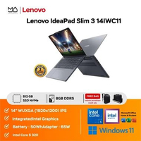 Laptop Lenovo IdeaPad Slim 3 14IWC11 Intel Core 5 320 RAM 16GB SSD 512GB 14" WUXGA W11 OHS Grey