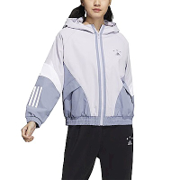 Adidas FOC WVN JKT HY2813 女 連帽外套 運動 訓練 休閒 經典 穿搭 舒適 亞洲版 藍紫