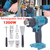 Rechargeable Handheld Hot Air Gun Cordless Heat Gun Home Hair Dryer Temperatures Adjustable for Makita 18V Battery Power Tool
