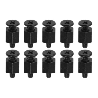 M 2 Ssd Mounting Screw 10 Pcs Mounting Screws Kit Compatible M 2 Ssd Motherboard M 2 Solid State Drive Fastener Screw Black