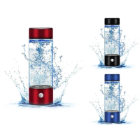 Hydrogen Water Generator,Rechargeable Hydrogen Water Bottle, Portable Hydrogen Water Ionizer Machine Durable Easy Install