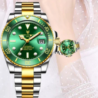 LIGE Women Watches Top Brand Luxury Casual Fashion Watch Ladies Automatic Watch Stainless Steel Waterproof Mechanical Wristwatch