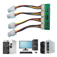 12V 4 in 1 Fast Speed Fan Simulators Emulators PC Fan Speed Controller for Antminer S21 S19kpro T21