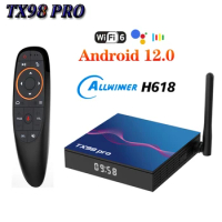 TX98 PRO Smart TV Box Android 12 Allwinner H618 4G 64G 3D 4K 6K 2.4&amp;5G Wifi6 BT Media Player Set Top Box