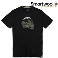Smartwool Merino Sport 150 男款美麗諾羊毛T恤 野性摩托車 SW016568 001 黑