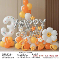 Birthday Scene Balloon Arrangement Korean Style Princess Boy Girl Birthday Party Scene Background Wa