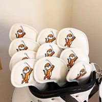 Tiger Golf  ฝาครอบไม้กอล์ฟ ฝาครอบเหล็ก    ชุดสิบชิ้น  iron cover โมเดลแม่เหล็กสากล