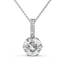 Kristine Pendant Kalung Kristal - Her Jewellery Crystals White Gold