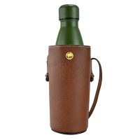 LONGCHAMP ÉPURE系列牛皮水壺斜背包(棕)