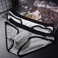 GTOPX Men's briefs Threaded Modal comfortable breathable sexy Panties Large bag bag U raised jockstrap underwear