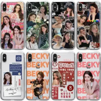 Becky Mobile Phone Shell for IPhone 15 14 Pro Max Plus 13 Pro 12 Mini 8 7 Plus SE Transparent Soft Shell Freenbecky