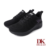 【DK 高博士】輕量流線百搭氣墊女鞋 73-2199-90 黑色