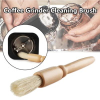 Coffee Grinder Cleaning Brush Machine Cleaning Tool Natural Bristles Wooden Dusting Espresso Brush w