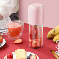 Máy Xay Sinh Tố Cầm Tay Không Dây Mini 380ml - Thiết Kế Thời Trang ABS Nhẹ An Toàn - 6 Lưỡi Thép Khô