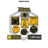 Patch Bordir Jahit Emblem Band Musik NIRVANA Logo Aksesoris Bordir Hadiah Jaket Souvenir