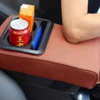 PROMO!! Bantal Armrest tangan cup holder mitsubishi New Xpander honda BRV Rush - Brown