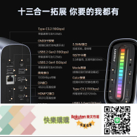 免運/可開發票 品勝Type-C3.2桌面擴展塢USB-C轉雙HDMI/DP多屏異顯10G轉接4K60Hz