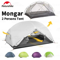 Naturehike Mongar 2 Tent 15D/20D Nylon Professional Outdoor Waterproof Camping Tent 2KG Ultralight Travel Tent with PU4000MM Mat