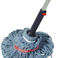 Commercial Products Self-Wringing Ratchet Twist Mop with Blended Yarn Head, 54-Inch (1809375)
