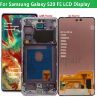For Samsung Galaxy S20 FE 5G G781B G780G LCD Touch Screen With frame For Samsung S20 Fan Edition S20 Lite for Samsung s20fe lcd